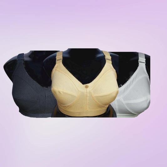 ByouBra Comfortable Fabric Cotton bra pack of 3