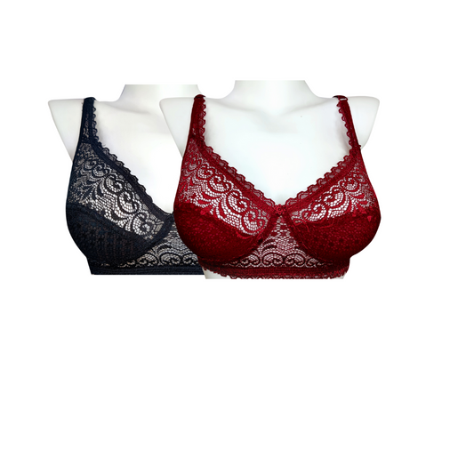 ByouBra Beautiful Women Net super quality comfy bra Set Of 2